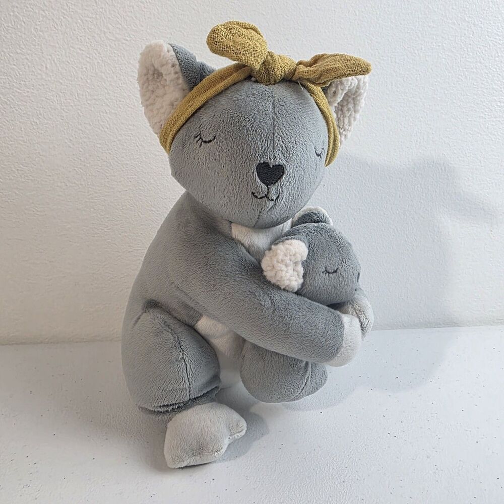 Mon Ami Kolie Koala With Baby Boo Plush Gray Stuffed Animal EUC